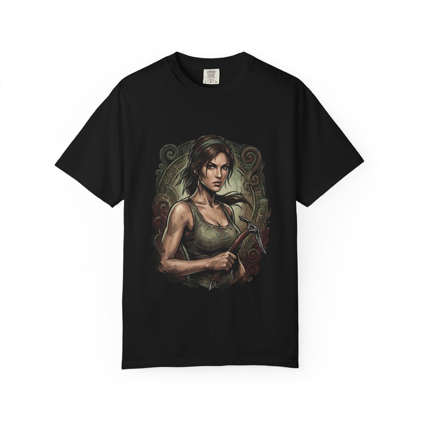 Lara Croft T-Shirt | Turquoise Tank Retro Tomb Raider Fan Apparel Premium T-Shirt