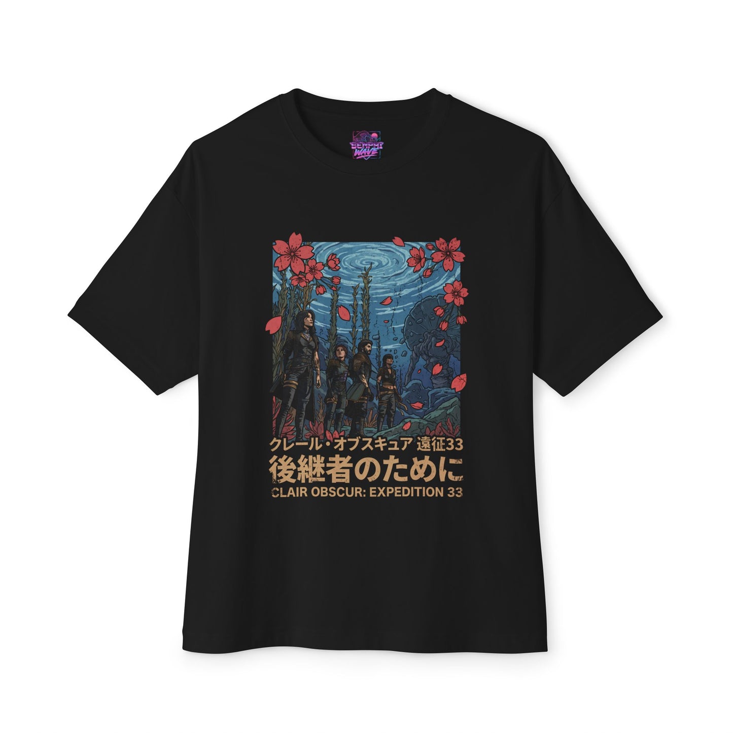 Clair Obscur: Elegant Red Petal Streetwear Design Premium Oversized Unisex T-Shirt