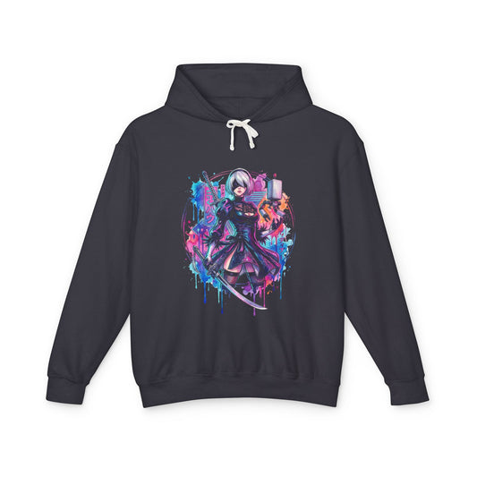 NieR Automata 2B Skirt Slit Combat Unisex Premium Hoodie