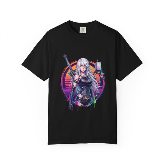 A2 YoRHa NieR Automata Prototype Attacker Portrait Premium T-Shirt