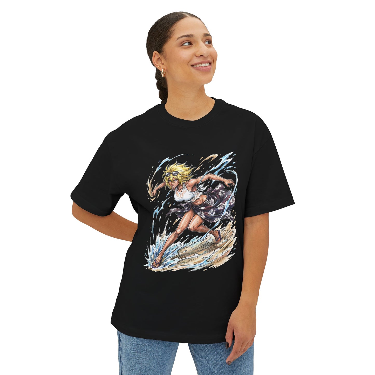 Tier Harribel Bleach Calm Arrancar Captain Pose Premium Oversized Unisex T-Shirt