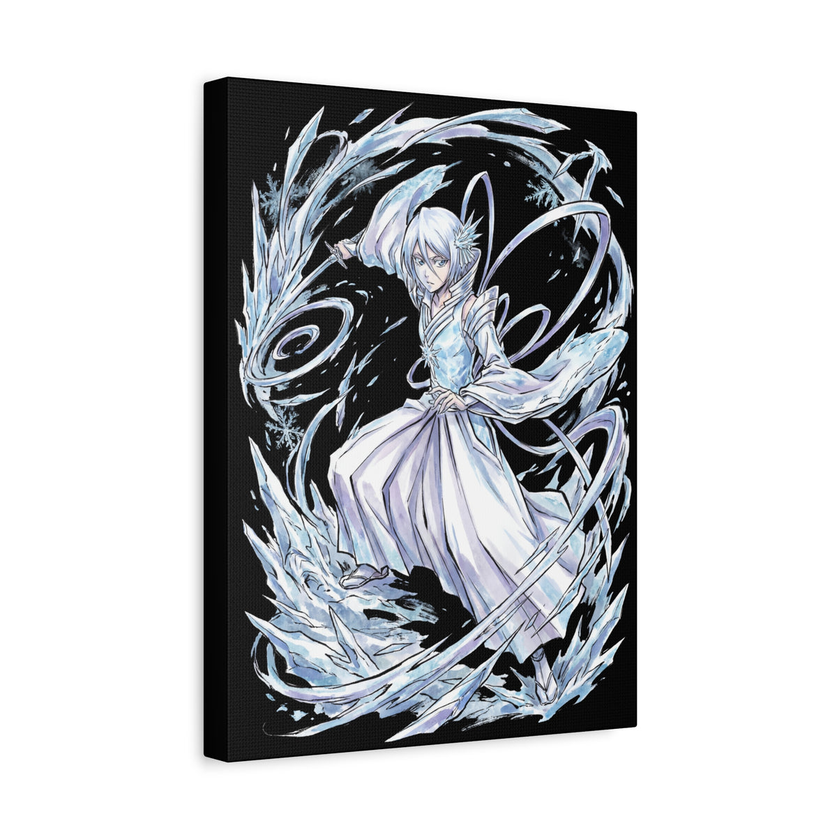 Bleach Rukia Kuchiki Sode no Shirayuki Ice Warrior Canvas Print