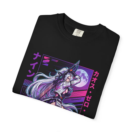 Nine Chaos Zero Nightmare Vanguard Mercenary Big Sword Galaxy Top Fan Art Portrait Premium T-Shirt