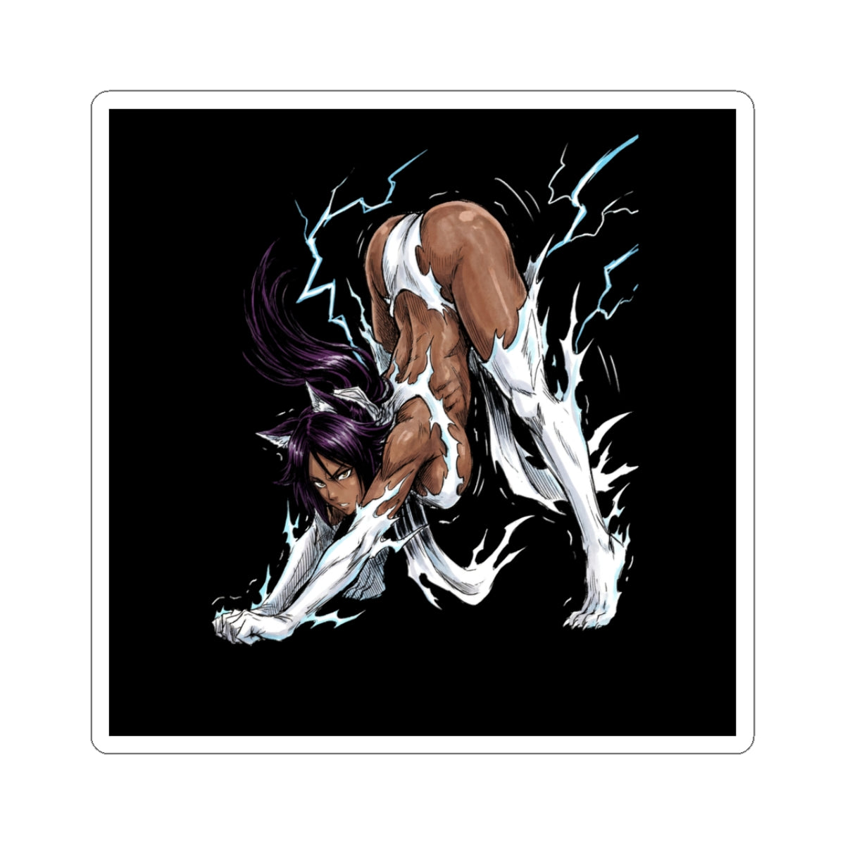 Bleach Yoruichi Shihouin Flash Goddess Martial Arts Master Sticker