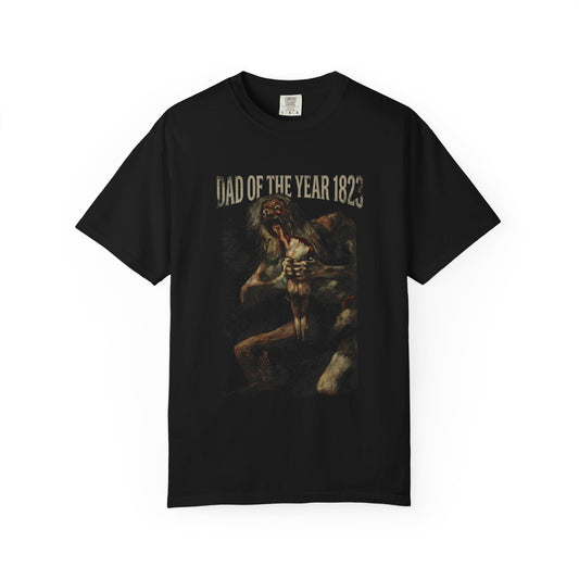 Saturn Devouring His Son Meme – Relatable Family Dinner Cursed Humor Devour me Daddy Premium T-Shirt