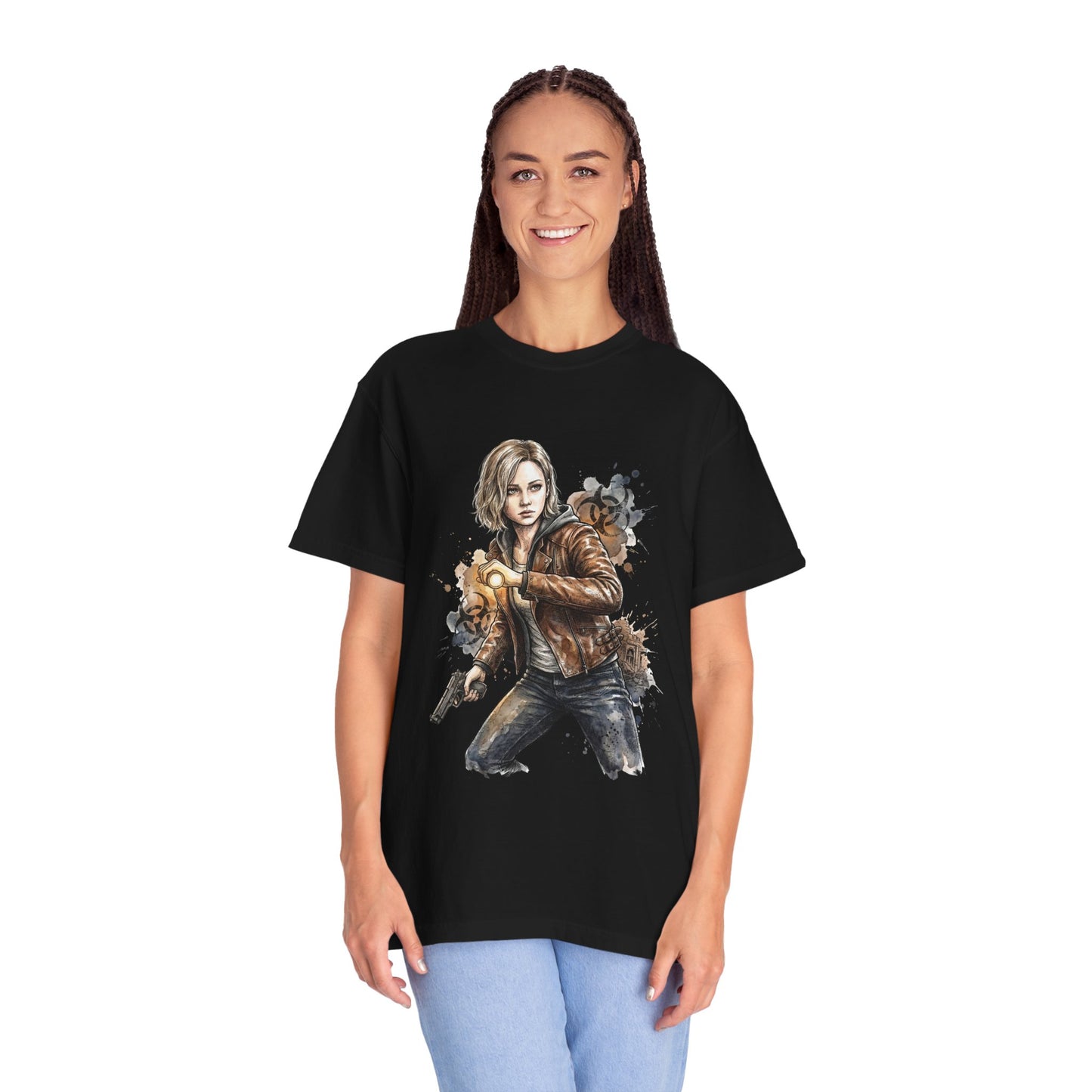 Resident Evil 9 Grace Ashcroft Wrenwood Mystery Probe Portrait Premium T-Shirt