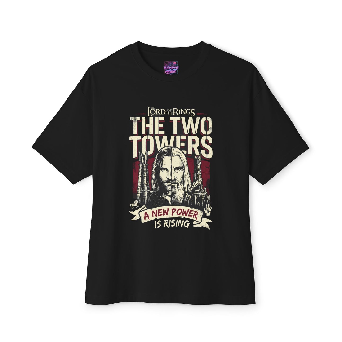 Lord of the Rings Film: One Ring to Rule Them All Design Premium Oversized Unisex T-Shirt