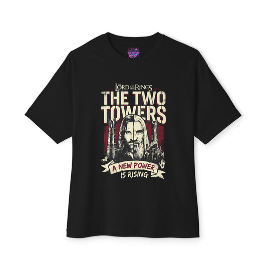 Lord of the Rings Film: One Ring to Rule Them All Design Premium Oversized Unisex T-Shirt