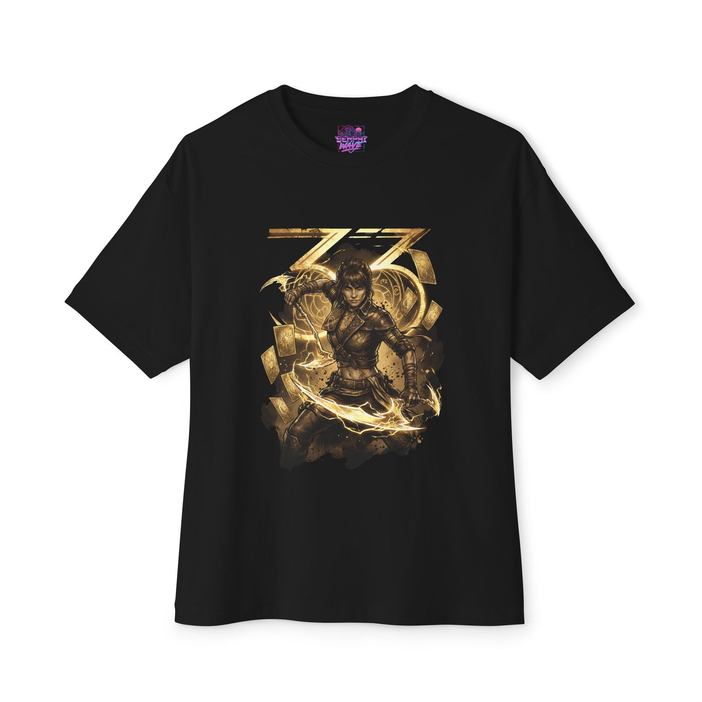 Expedition 33 Sciel Shirt | Warm Outgoing Sun Moon Duality Gamer Merch Premium Oversized Unisex T-Shirt