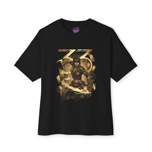 Expedition 33 Sciel Shirt | Warm Outgoing Sun Moon Duality Gamer Merch Premium Oversized Unisex T-Shirt