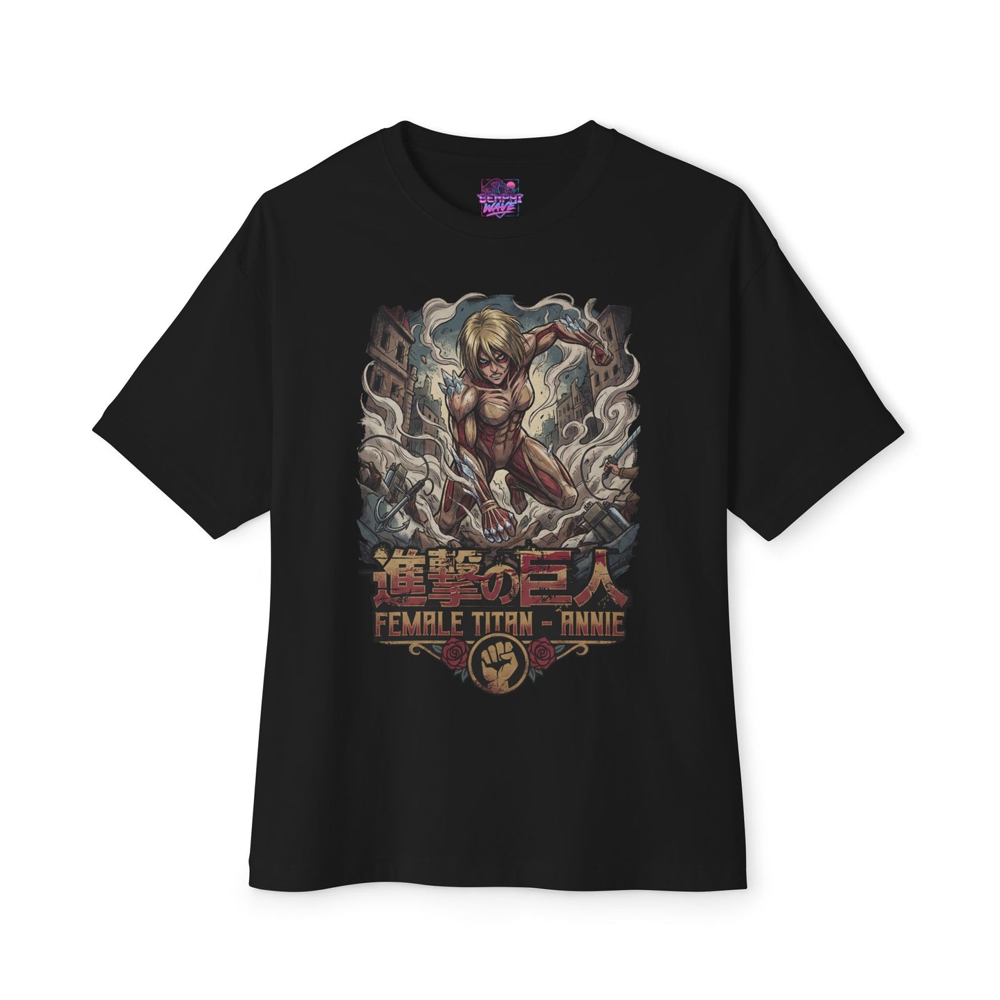 Annie Leonhart Female Titan Crystal Warrior Premium Oversized Unisex T-Shirt