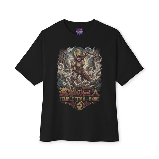 Annie Leonhart Female Titan Crystal Warrior Premium Oversized Unisex T-Shirt