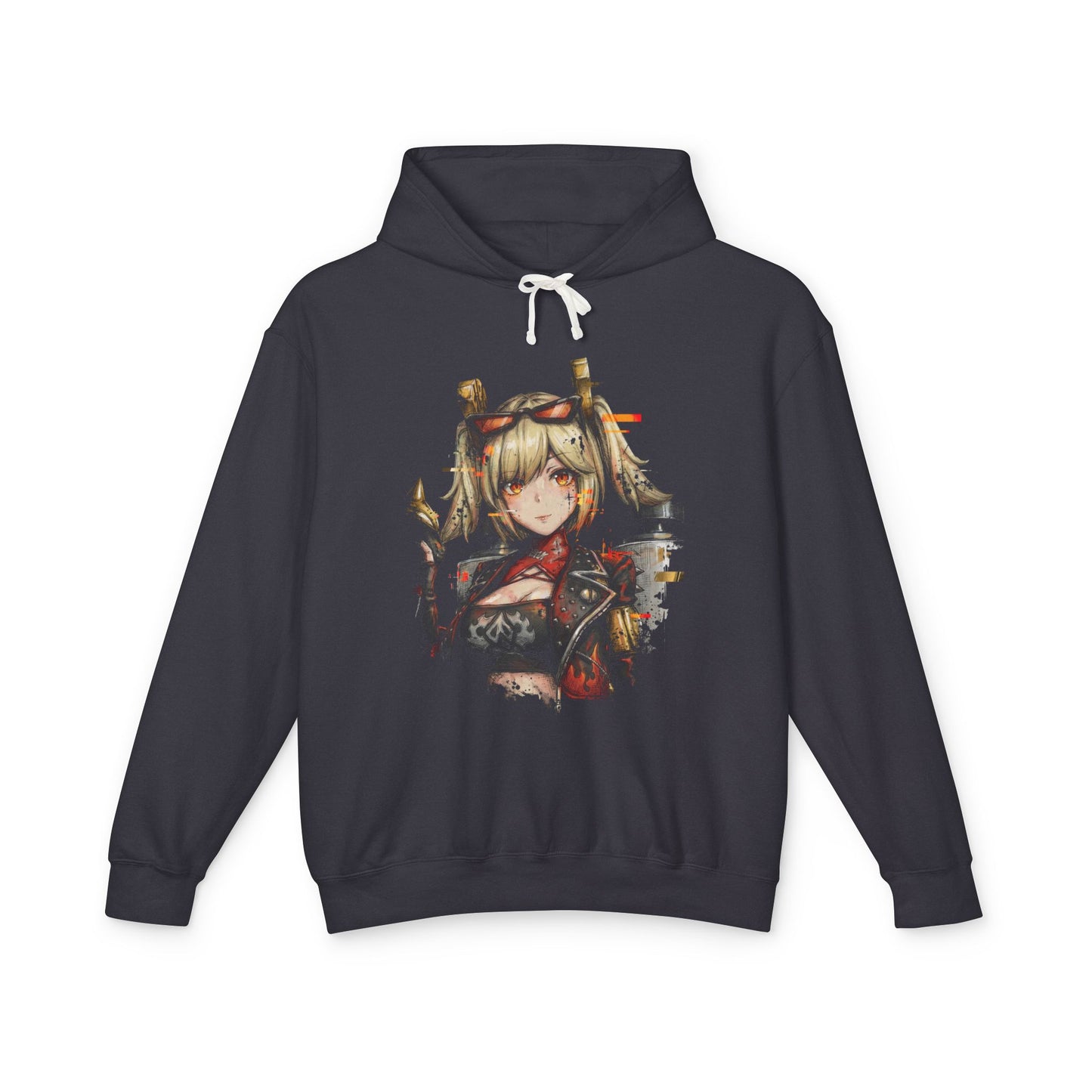 Burnice ZZZ Dual Flamethrowers Red Eyes Leather Jacket Icon Unisex Premium Hoodie