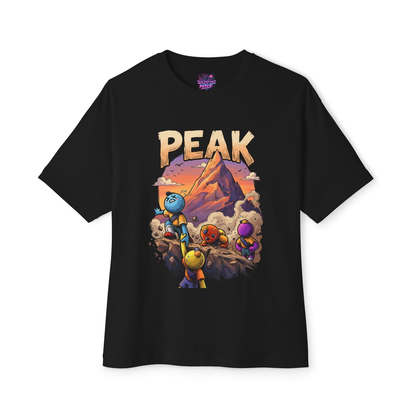 Peak: Co-op Climbing Indie Game Chaos Premium Oversized Unisex T-Shirt