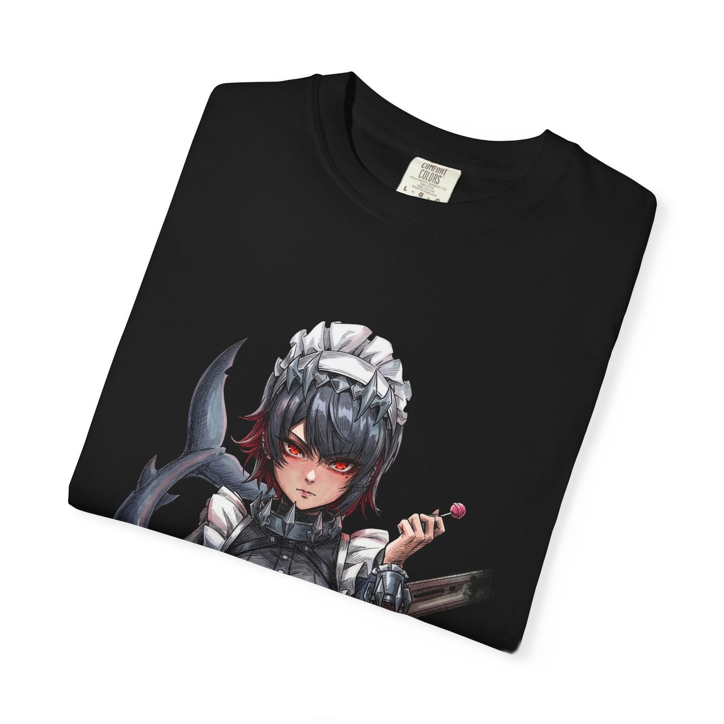 Ellen Joe ZZZ Shark Tail Maid Scissors Portrait Premium T-Shirt