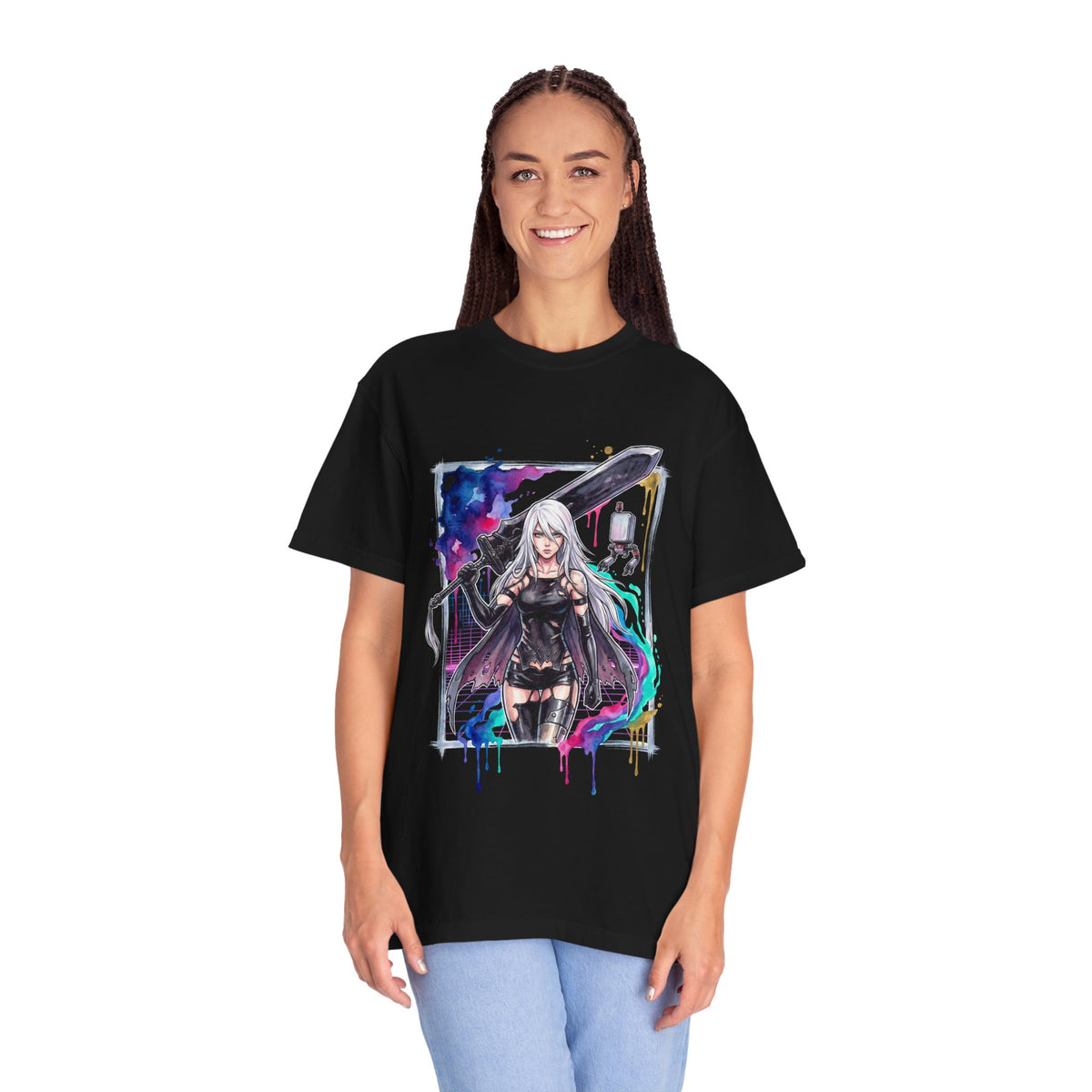 NieR Automata A2 Rogue Android Berserk Mode Art Premium T-Shirt