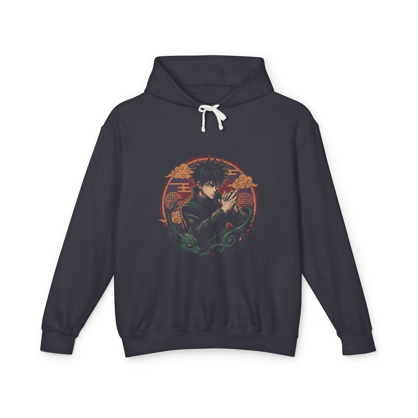 Jujutsu Kaisen Megumi Fushiguro Black Hair Serious Art Unisex Premium Hoodie