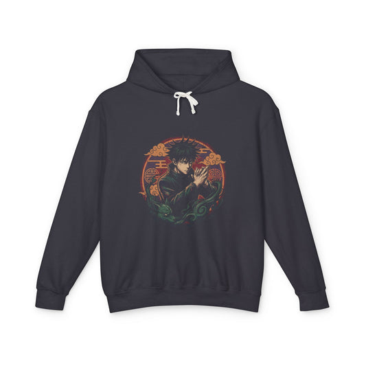 Jujutsu Kaisen Megumi Fushiguro Black Hair Serious Art Unisex Premium Hoodie
