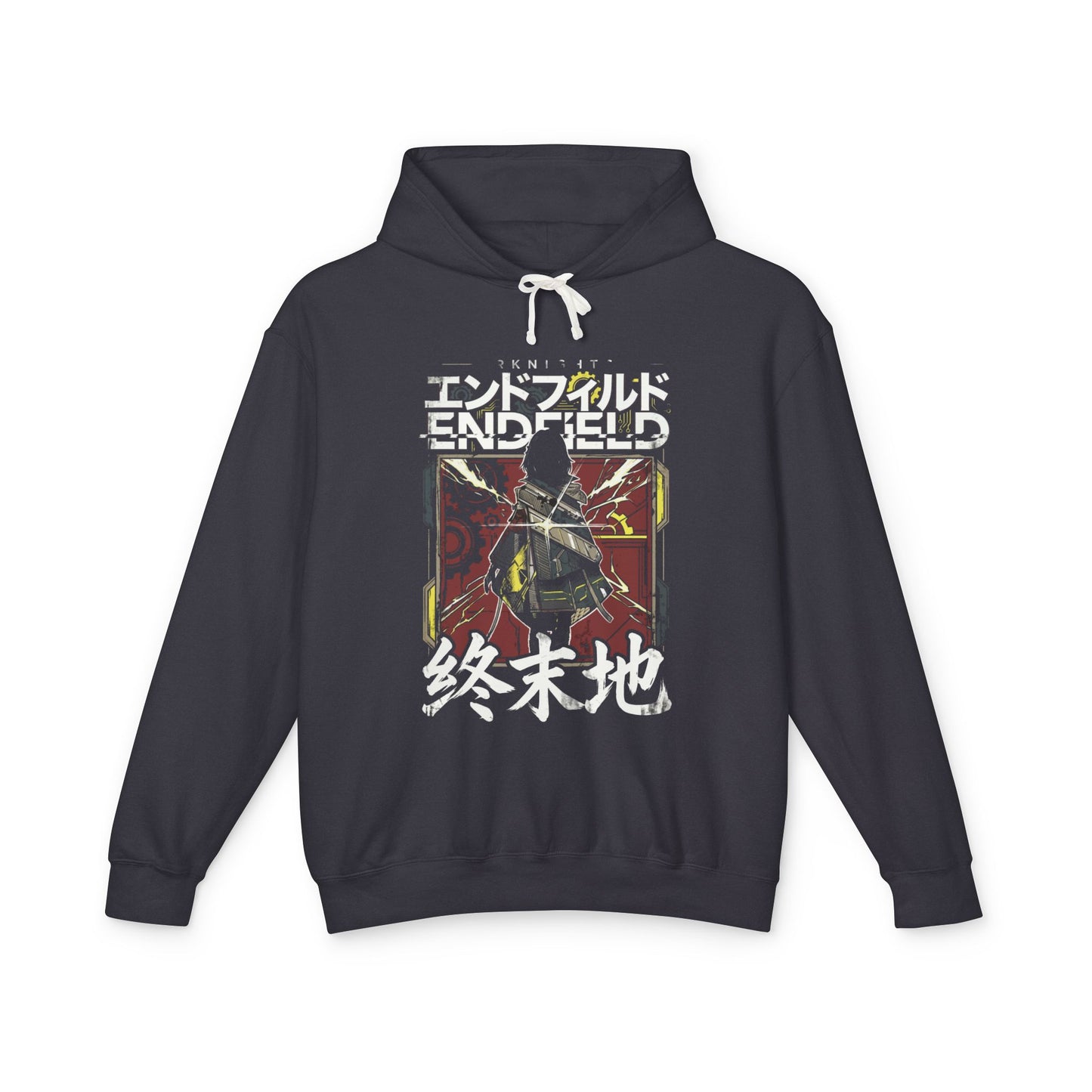 Endfield Arknights Factory Must Grow Meme Retro Pixel Factory Builder Automation Grind Unisex Premium Hoodie