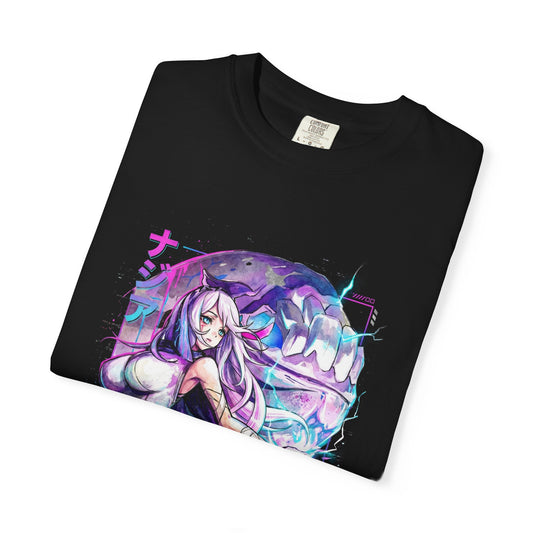 Narja and Her Flying Wyrm Companion Elysion CZN Epic Battle Illustration Premium T-Shirt