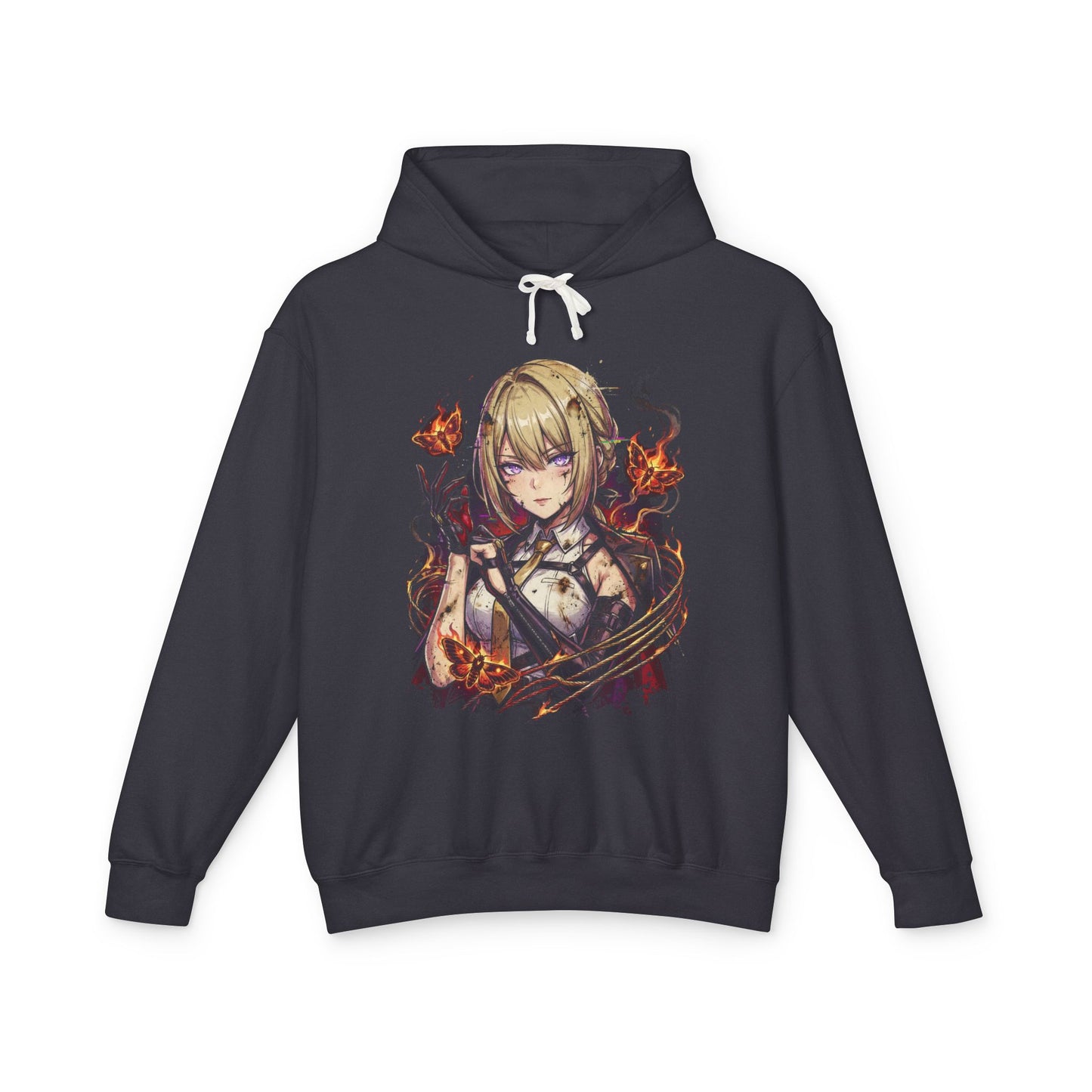 Evelyn Chevalier ZZZ Red Burning Tethers Portrait Unisex Premium Hoodie