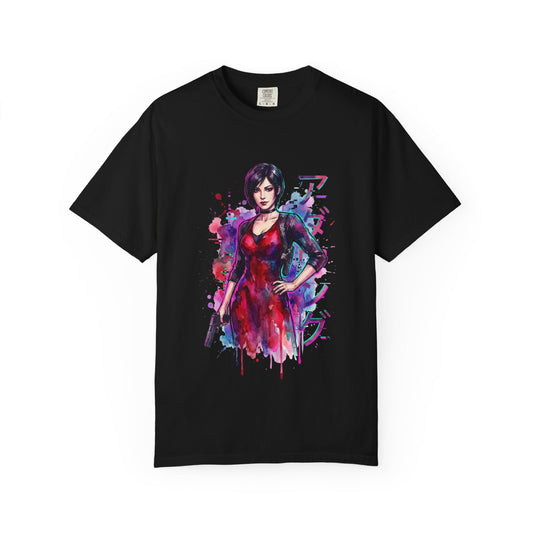 Resident Evil Ada Wong Vaporwave Retro Synthwave Design Premium T-Shirt