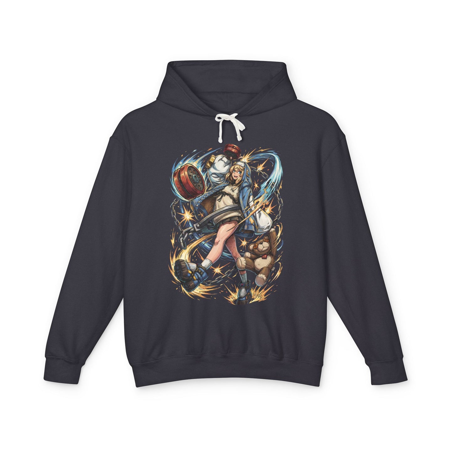 Bridget Guilty Gear: Twin Yo-Yos & Roger Bear Unisex Premium Hoodie