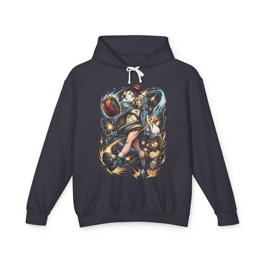 Bridget Guilty Gear: Twin Yo-Yos & Roger Bear Unisex Premium Hoodie