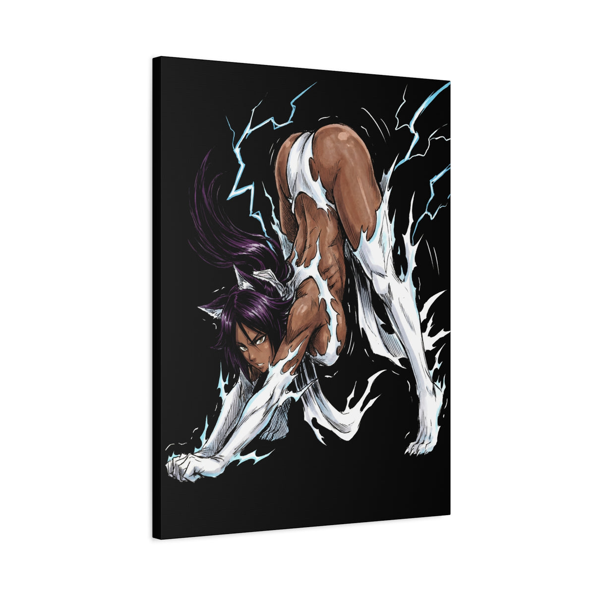 Bleach Yoruichi Shihouin Flash Goddess Martial Arts Master Canvas Print