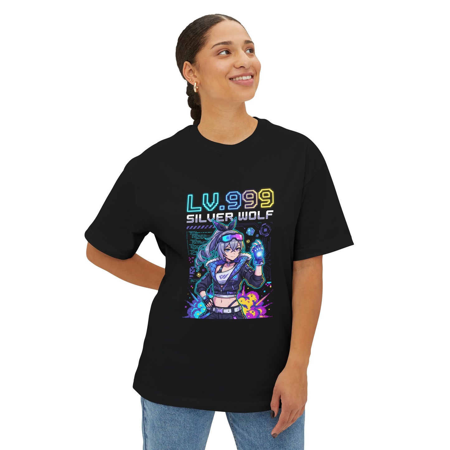 Silver Wolf Lv.999: Punklorde Overlord Premium Oversized Unisex T-Shirt