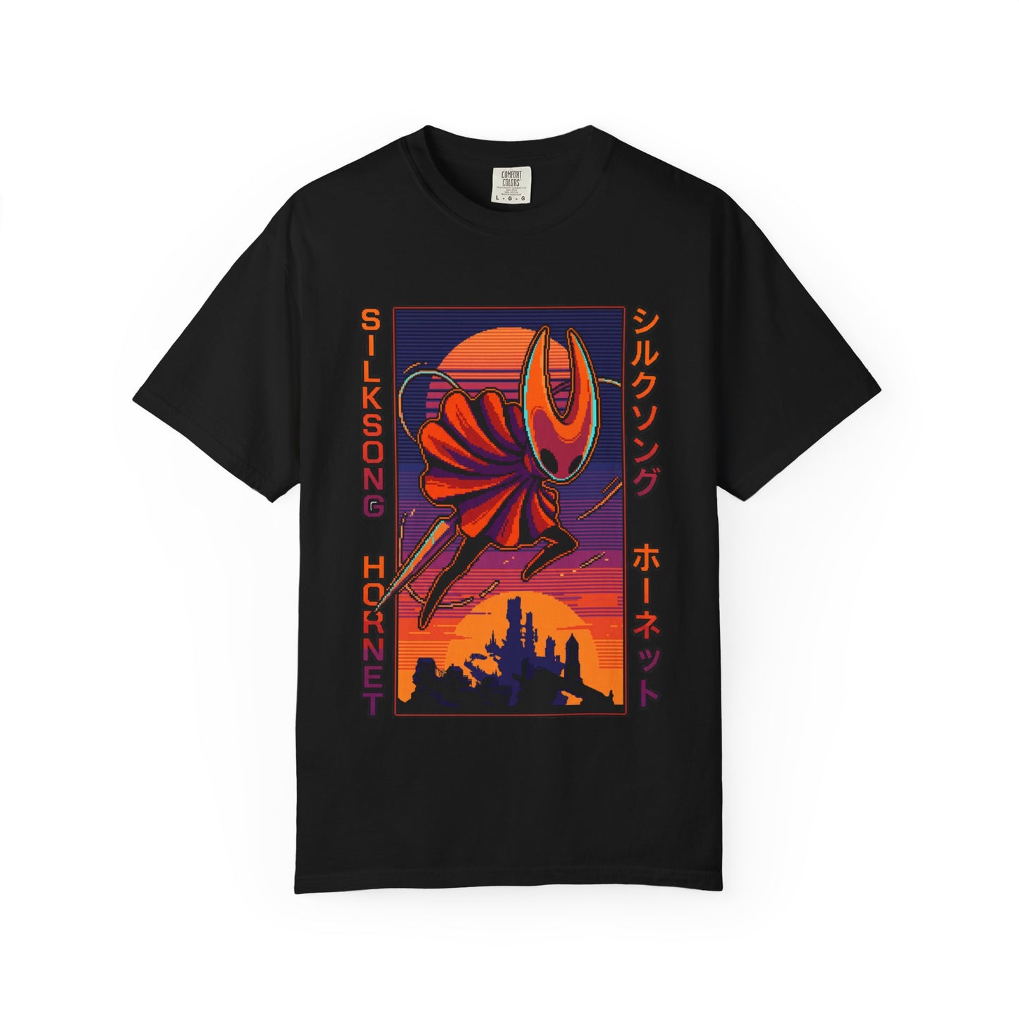Hornet Silksong Vaporwave – Neon Needle Princess Premium T-Shirt