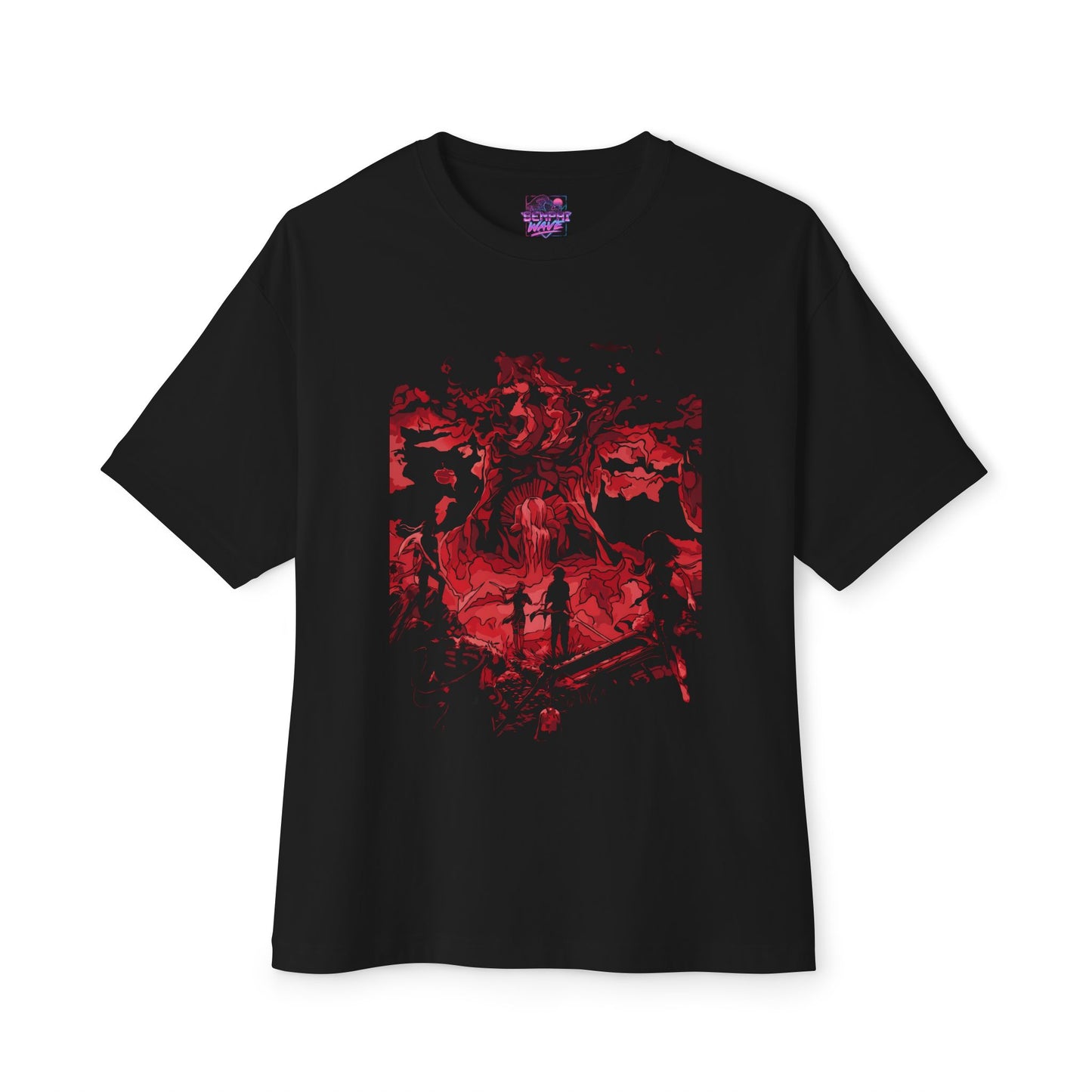 Golden Expedition 33: Red Gommage Street Fashion Legend Facing the Paintress Premium Oversized Unisex T-Shirt