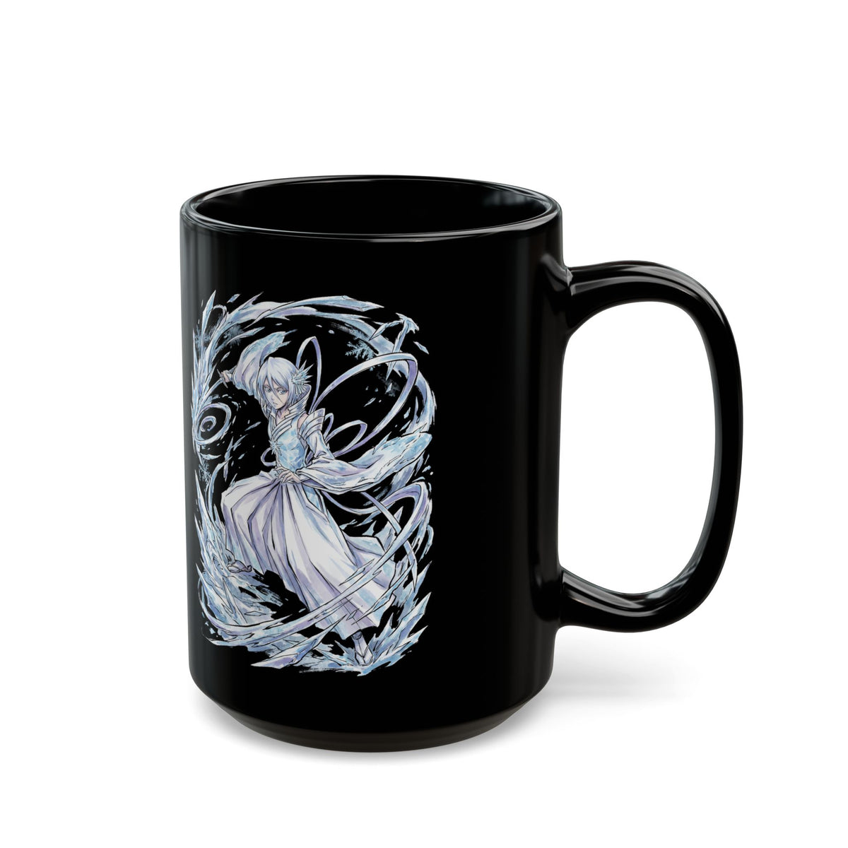 Bleach Rukia Kuchiki Sode no Shirayuki Ice Warrior Black Mug