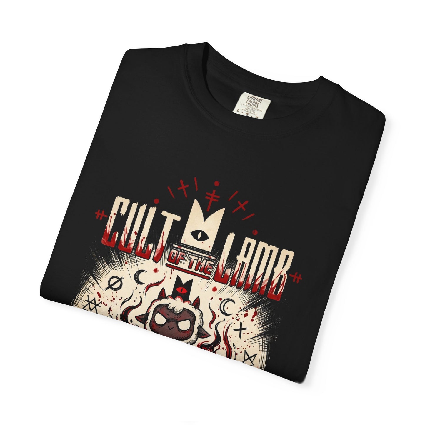 Cult of the Lamb Cult Leader Red Crown Sacrifice Portrait Premium T-Shirt