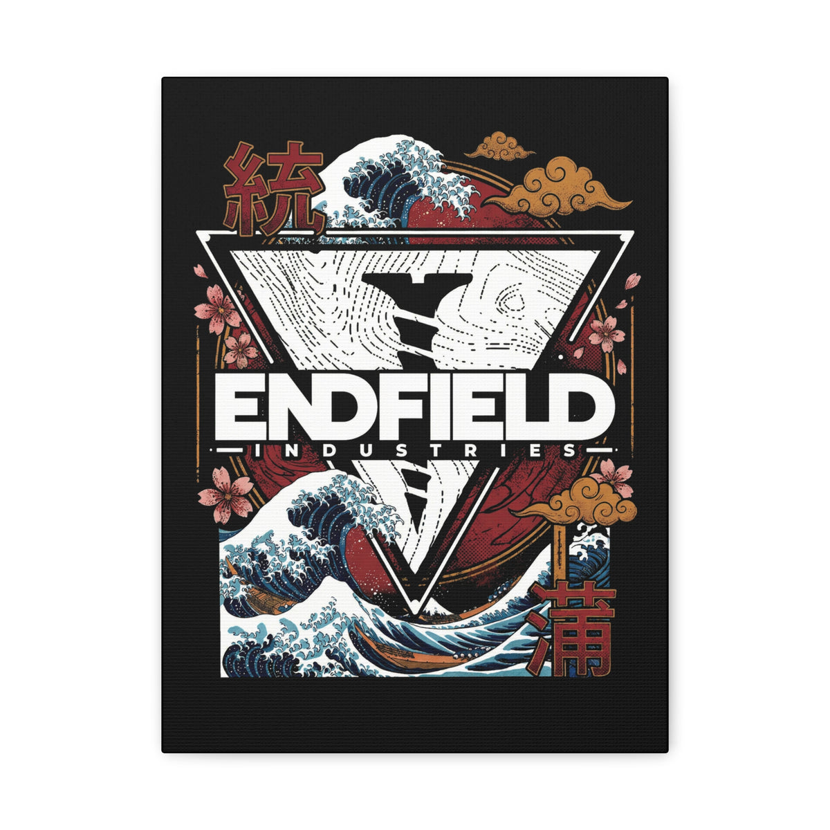 Arknights Endfield Industries Great Wave Crest Canvas Print