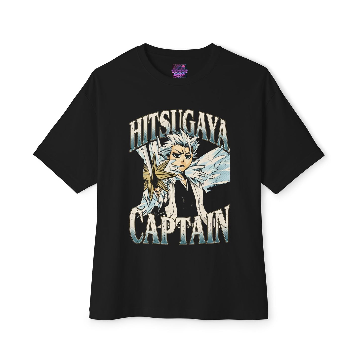 Toshiro Hitsugaya Bleach Soul Reaper Retro Bootleg Tee - Oversized Premium Tee