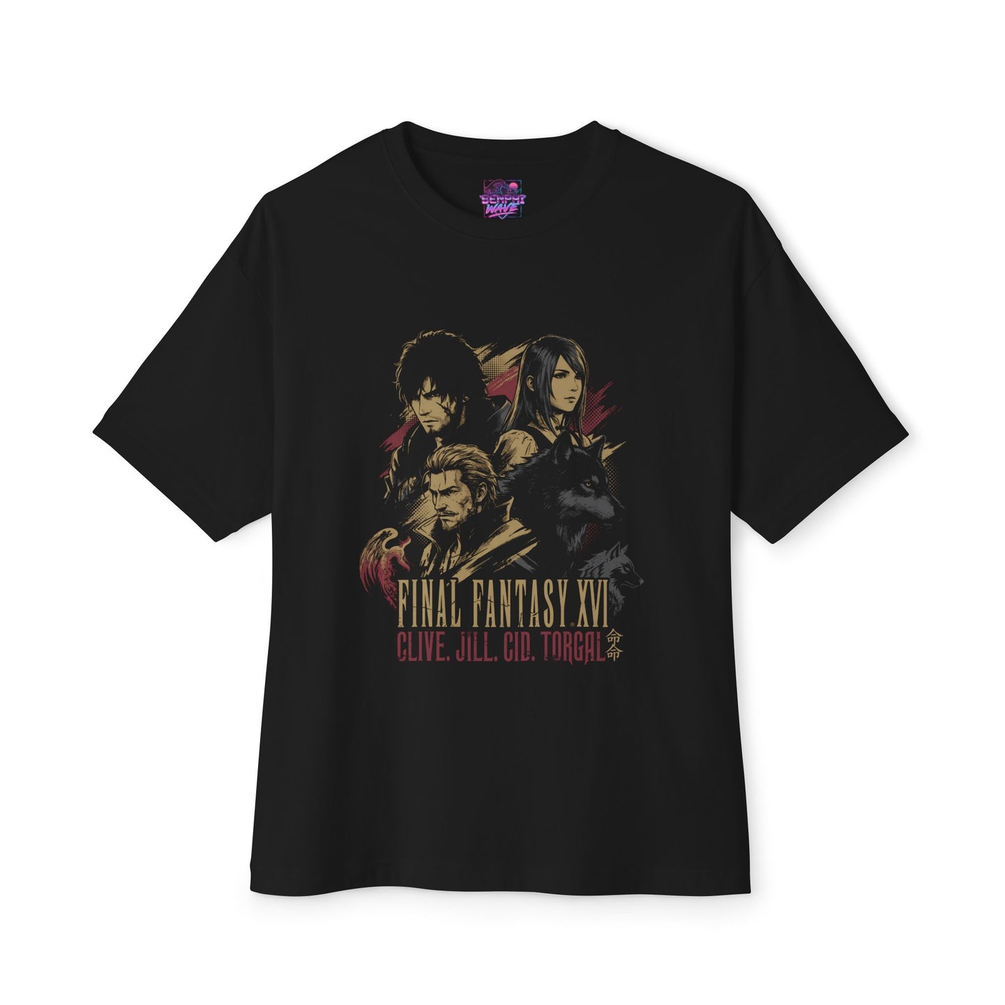 Final Fantasy XVI Bearers and Dominants Rebellion Premium Oversized Unisex T-Shirt