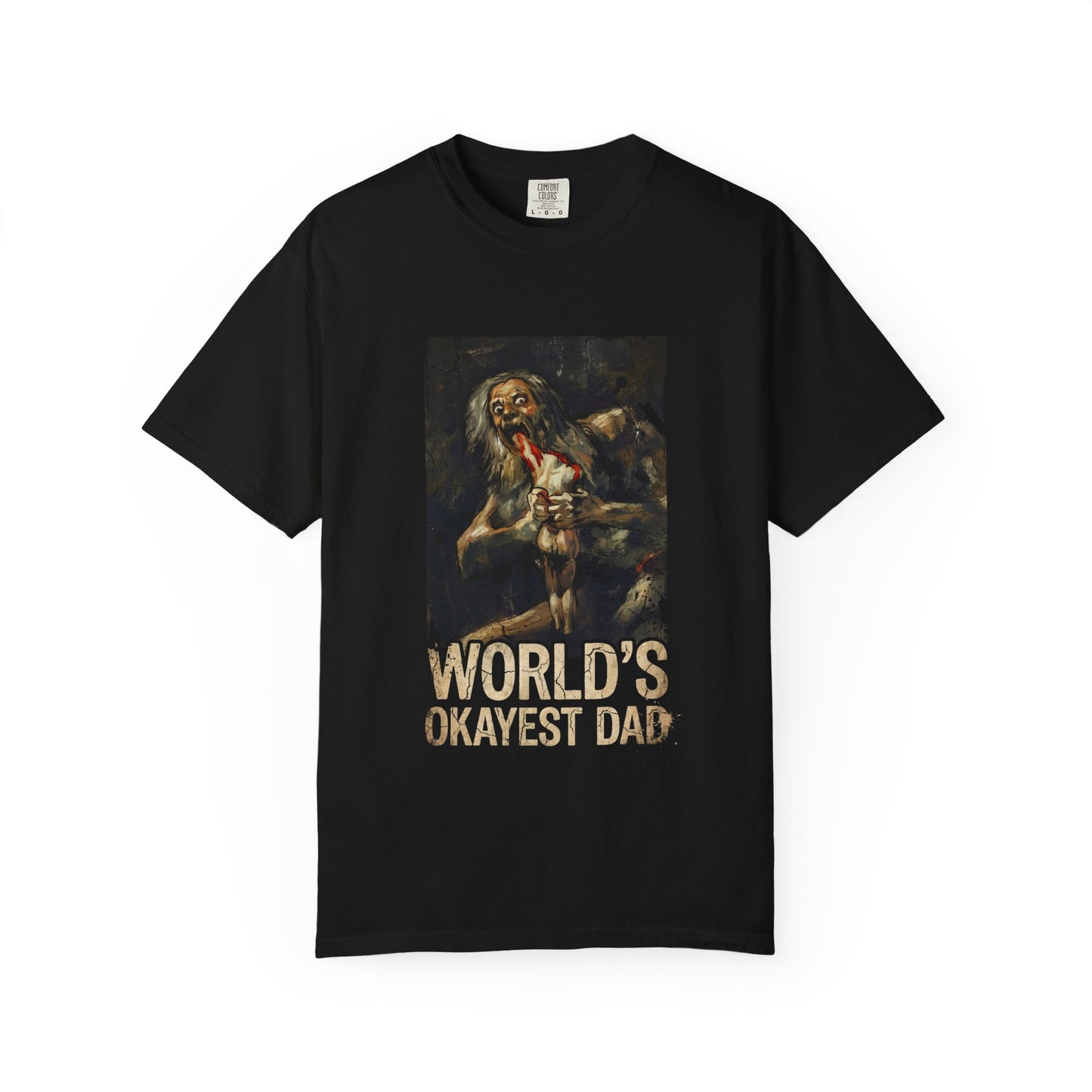 Saturn Devouring His Son Meme – Relatable Family Dinner Cursed Humor Devour me Daddy Premium T-Shirt