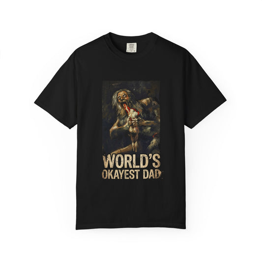 Saturn Devouring His Son Meme – Relatable Family Dinner Cursed Humor Devour me Daddy Premium T-Shirt