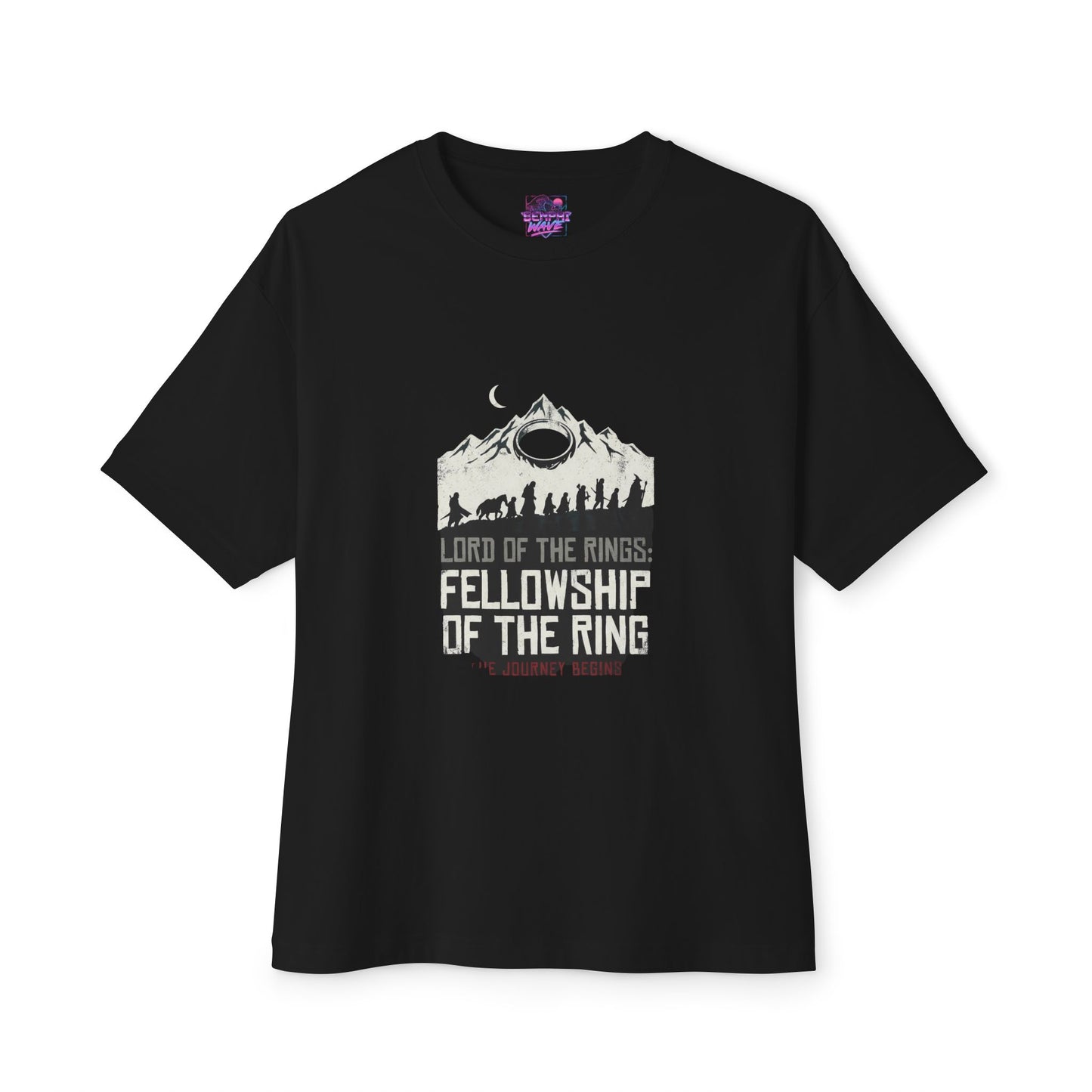 Lord of the Rings: Fellowship of the Ring Movie Poster Art Premium Oversized Unisex T-Shirt