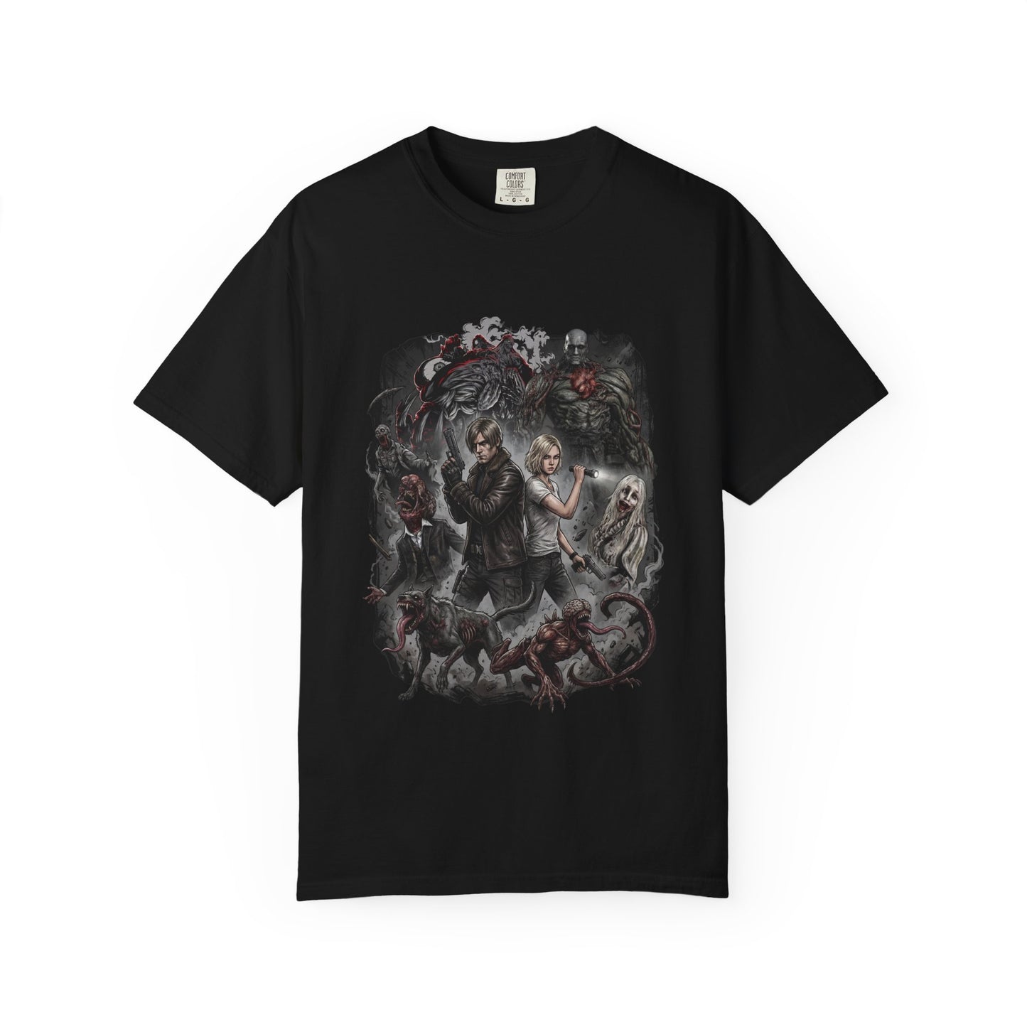 Resident Evil Requiem Grace Ashcroft Leon Kennedy Zombie Surgeon Grunge Premium T-Shirt