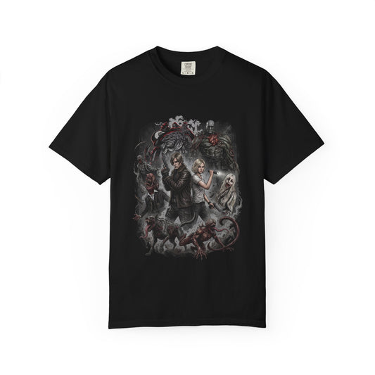 Resident Evil Requiem Grace Ashcroft Leon Kennedy Zombie Surgeon Grunge Premium T-Shirt