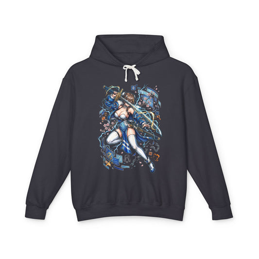 Chaos Zero Nightmare Yuki Glitch Panels Lightning Fan Art Hoodie