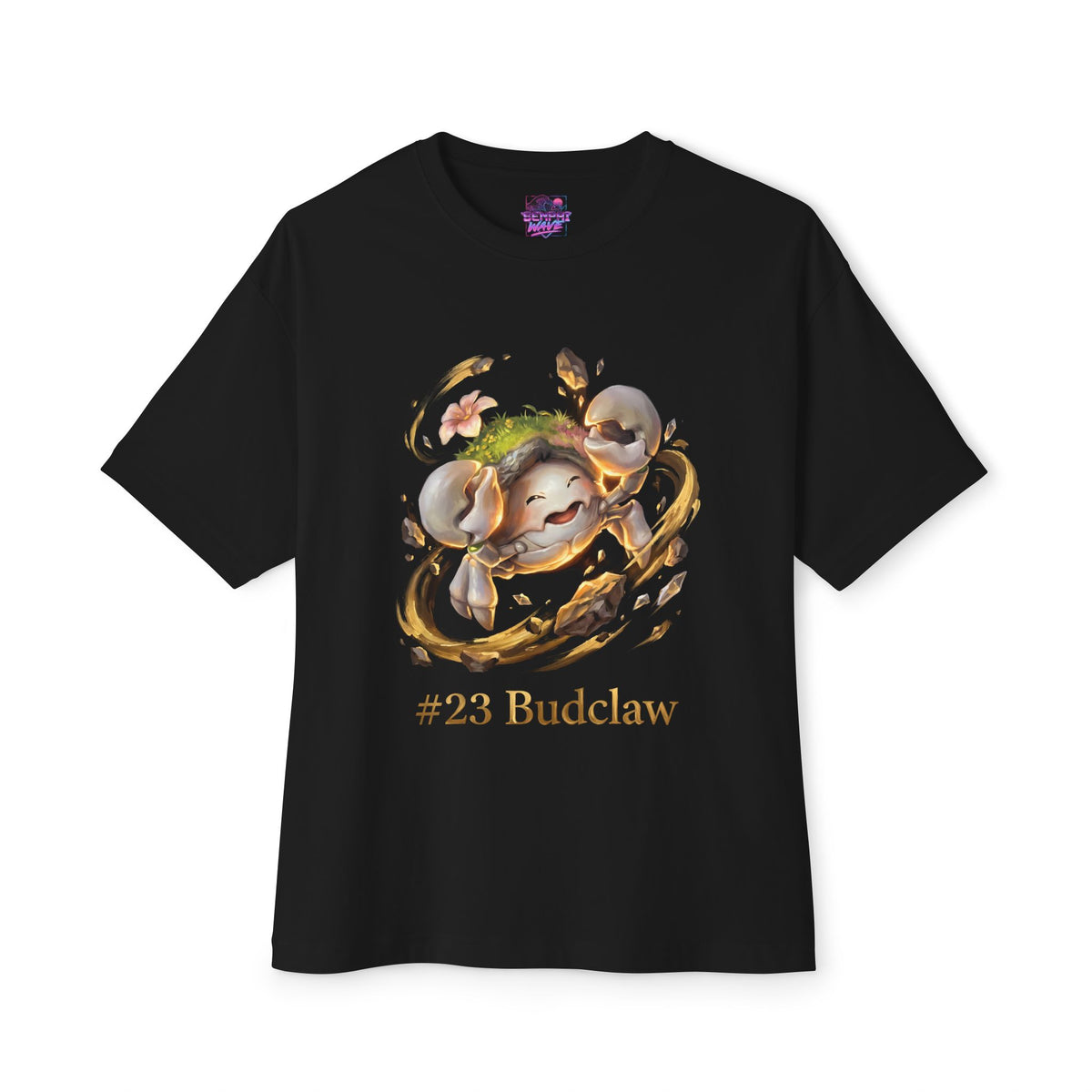 Budclaw Aniimo Gold Oil Painting Creature Art - Oversized Premium Tee