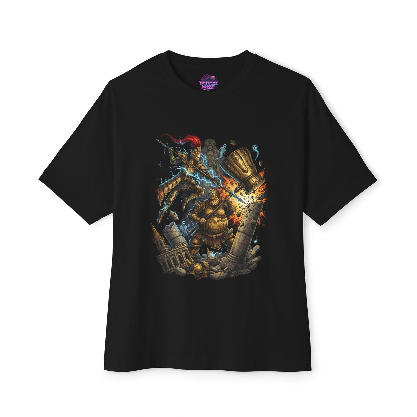 Ornstein and Smough Epic Duo Knights Premium Oversized Unisex T-Shirt
