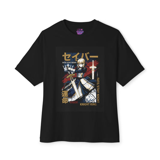 Saber Excalibur Holy Sword Fate Stay Night Premium Oversized Unisex T-Shirt