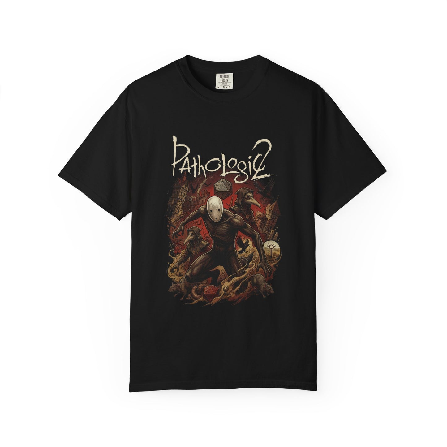 Pathologic Classic Plague Doctor Kholat Sticker Premium T-Shirt