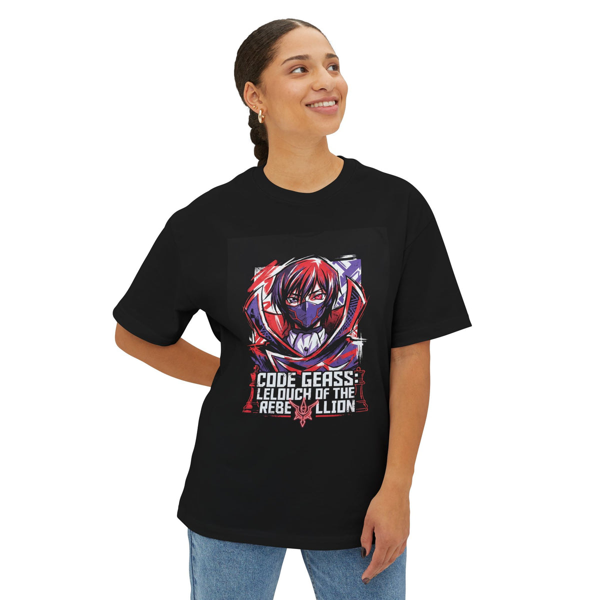 Code Geass C.C. Immortal Witch Green Hair Premium Oversized Unisex T-Shirt