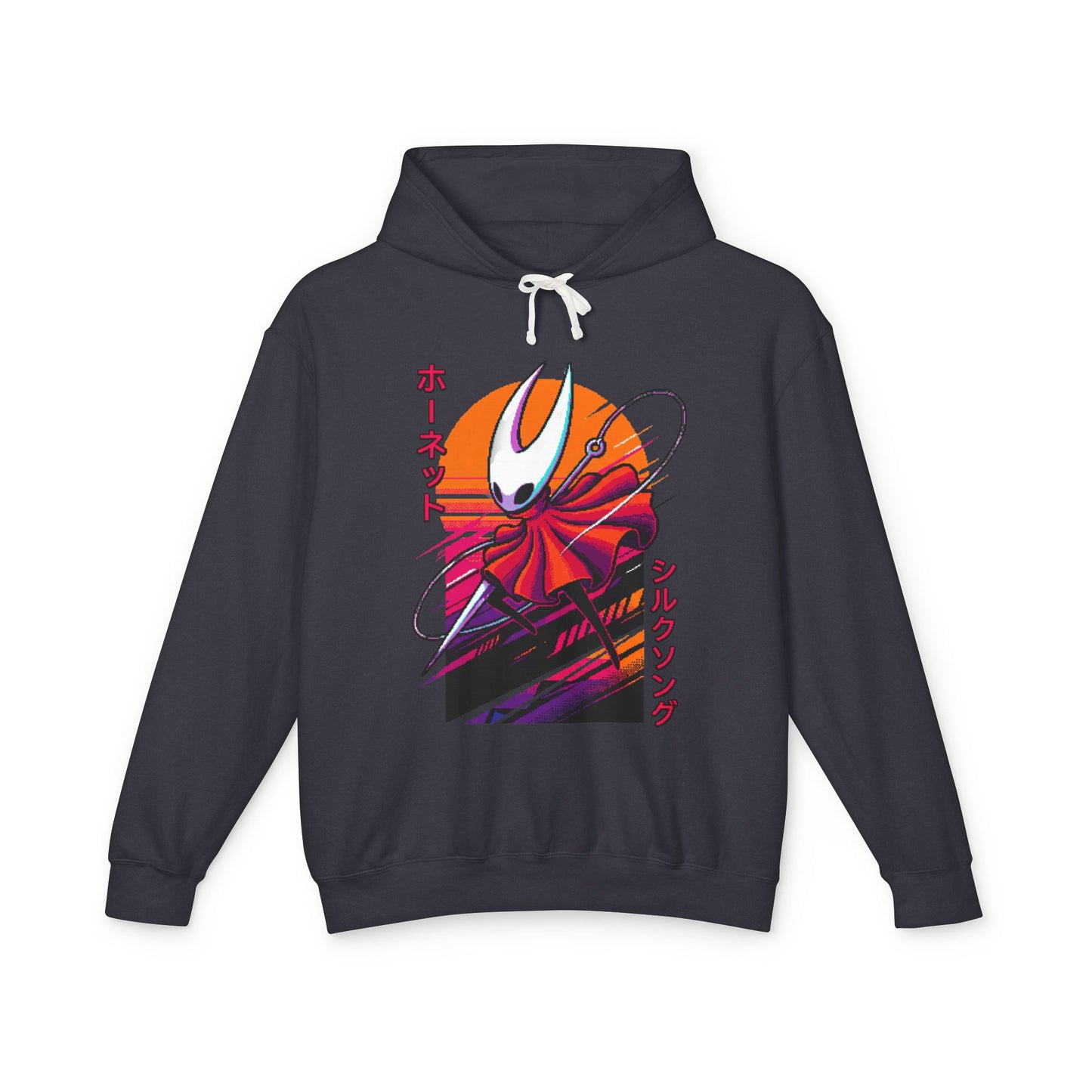 Hornet Silksong Vaporwave – Neon Needle Princess Unisex Premium Hoodie