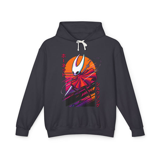Hornet Silksong Vaporwave – Neon Needle Princess Unisex Premium Hoodie